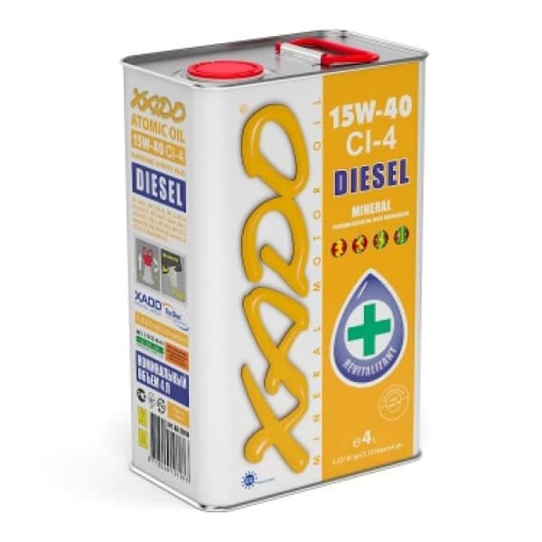 Минеральное дизельное масло 15W40 CI 4 Diesel Xado