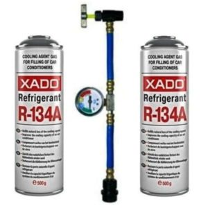 Набор для самостоятельной заправки автокондиционера Xado-Express (2 фреона и коннектор)
