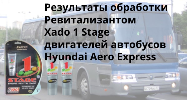 Результаты обработки ревитализантом Xado двигателя Hyundai Aero Express