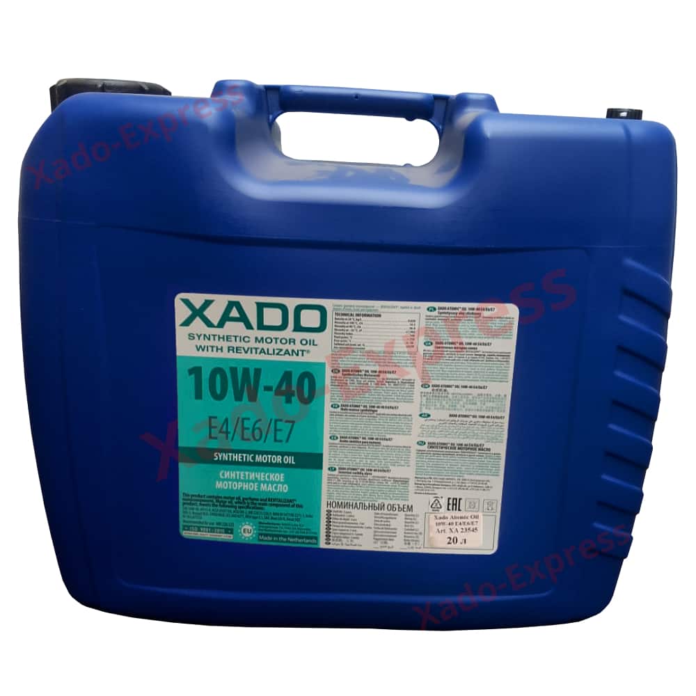 Xado 10W-40 E4/E6/E7 всесезонное моторное масло, применяемое в .